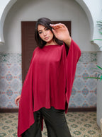 Asymmetric crimson top
