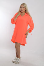 Coral Breeze Short Dress