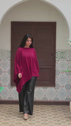 Asymmetric crimson top